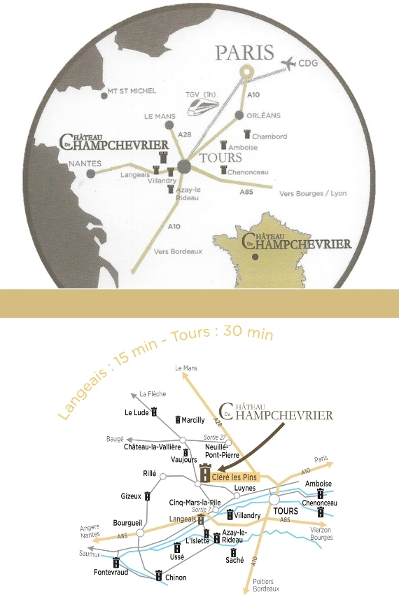 Venir au Château de Champchevrier